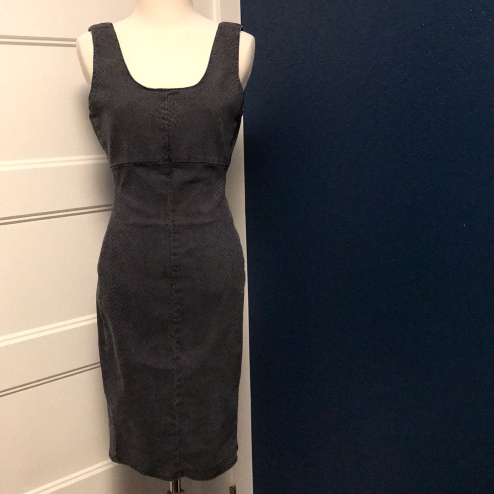 GAP 1969 Denim Snakeskin Print Dress